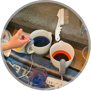 Bleach Spot Dyeing