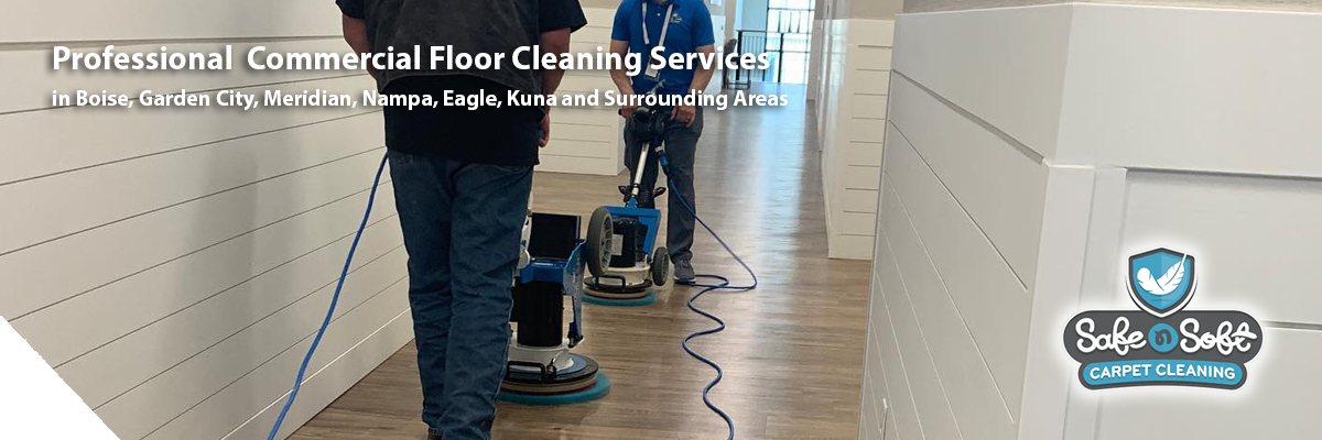 safe n soft commercial floor cleaning banner
